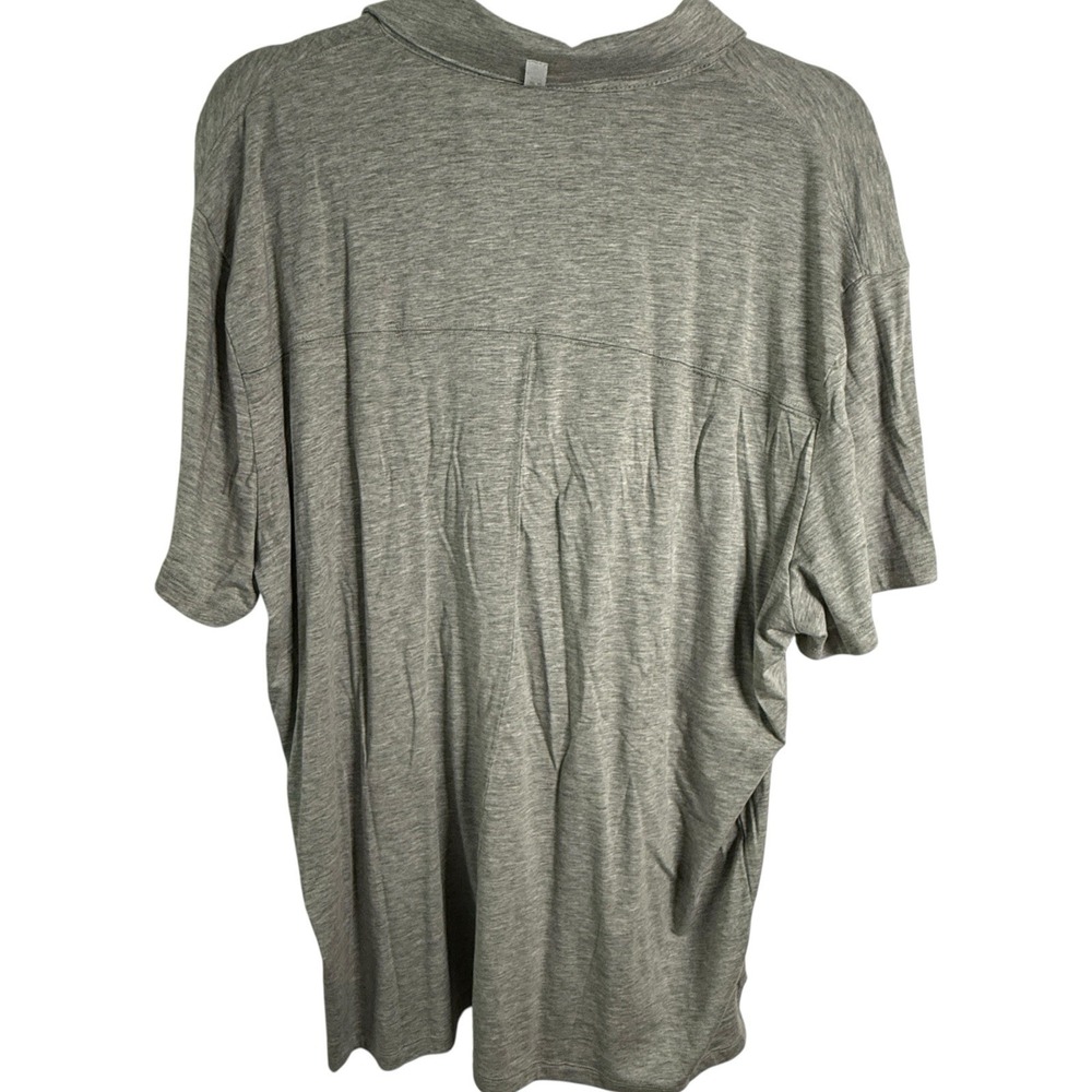 Tommy John Second Skin Comfort Polo 2XL Gray Pima Cotton Modal Stretch - Picture 4 of 9